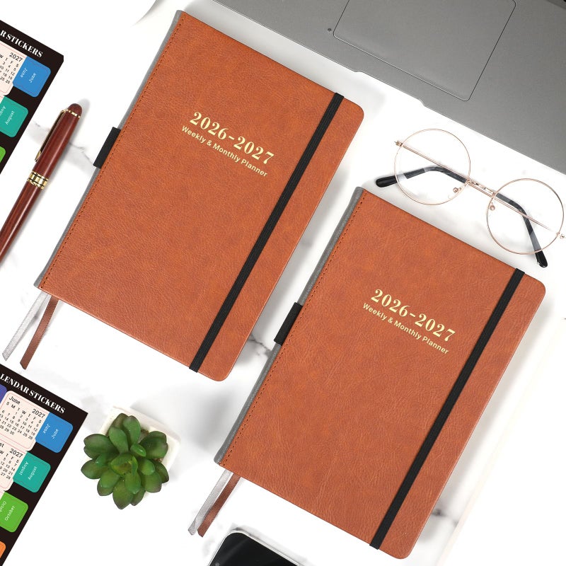 Lemome 2026-2027 Planner - Planner 2026-2027 Weekly and Monthly with Stickers, JUL. 2026 - JUN. 2027, 5.75" X 8.25", Academic Calendar Planning with Premium Paper, Pen Holder, Inner Pocket and 44 Notes Pages - Image 2